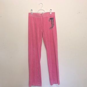 Juicy Couture pink bootcut pants sz S